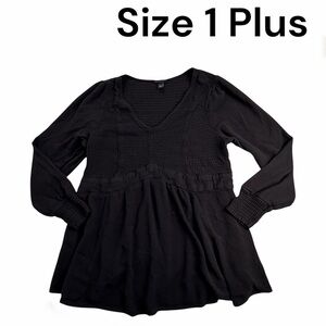 Torrid Black V-Neck Blouse